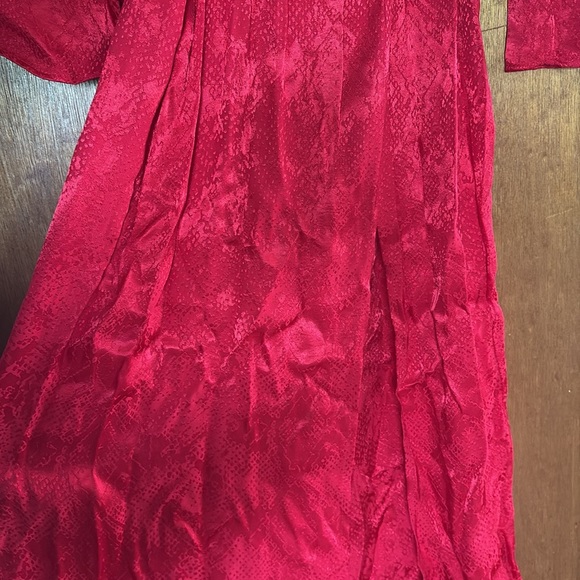 Topshop Red Wrap Dress - Picture 3 of 5